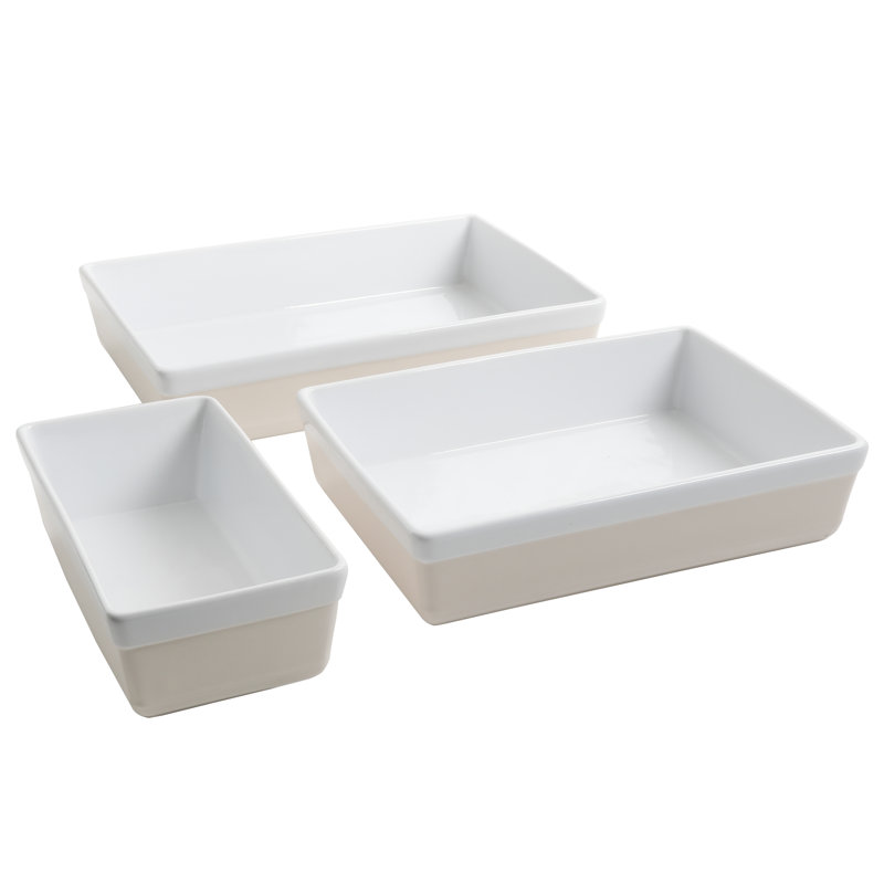 Martha Stewart 3 Piece Stoneware Bakeware Set & Reviews Wayfair